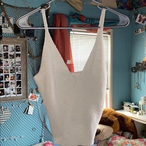 Off white knit top